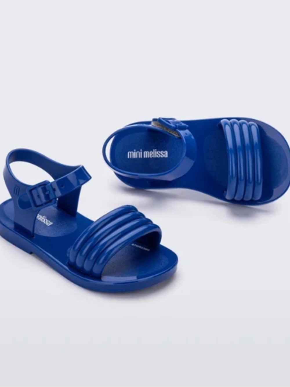 Toddler Girl Mini Melissa Royal Blue Jelly Slingback Sandals - Mar Wave Sandals